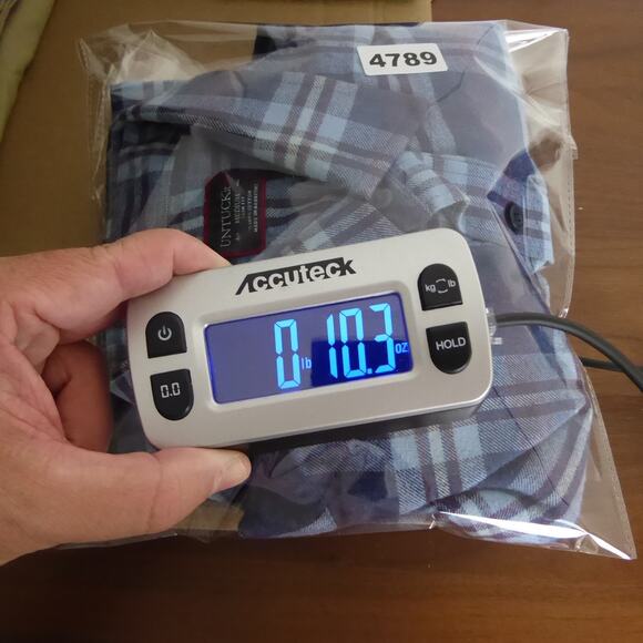 Untuckit Shirt Mens SZ M Slim Fit Flannel Button Up Plaid Outdoors Midweight - Picture 9 of 9